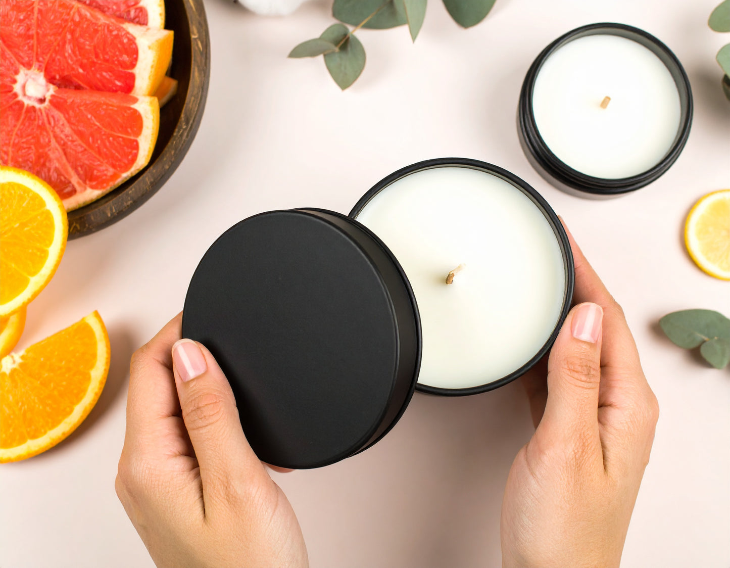 Citrus Bloom – 4 oz Travel Tin (Sweet Orange · Grapefruit · Lemon)