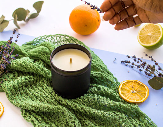 Citrus Bloom – 8oz Tin Sweet Orange + Grapefruit + Lemon